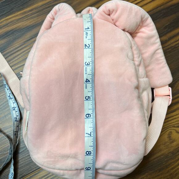 Gloveleya Toddler Stuffed Bunny Pale Pink Soft Backpack 9” - Picture 9 of 11